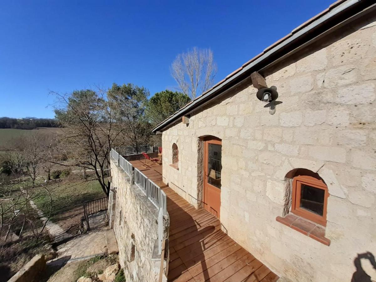 Grand Gite Les Cabanes De Fallot Pour 19 Personnes - Piscine Naturelle L'isle-Bouzon Extérieur photo