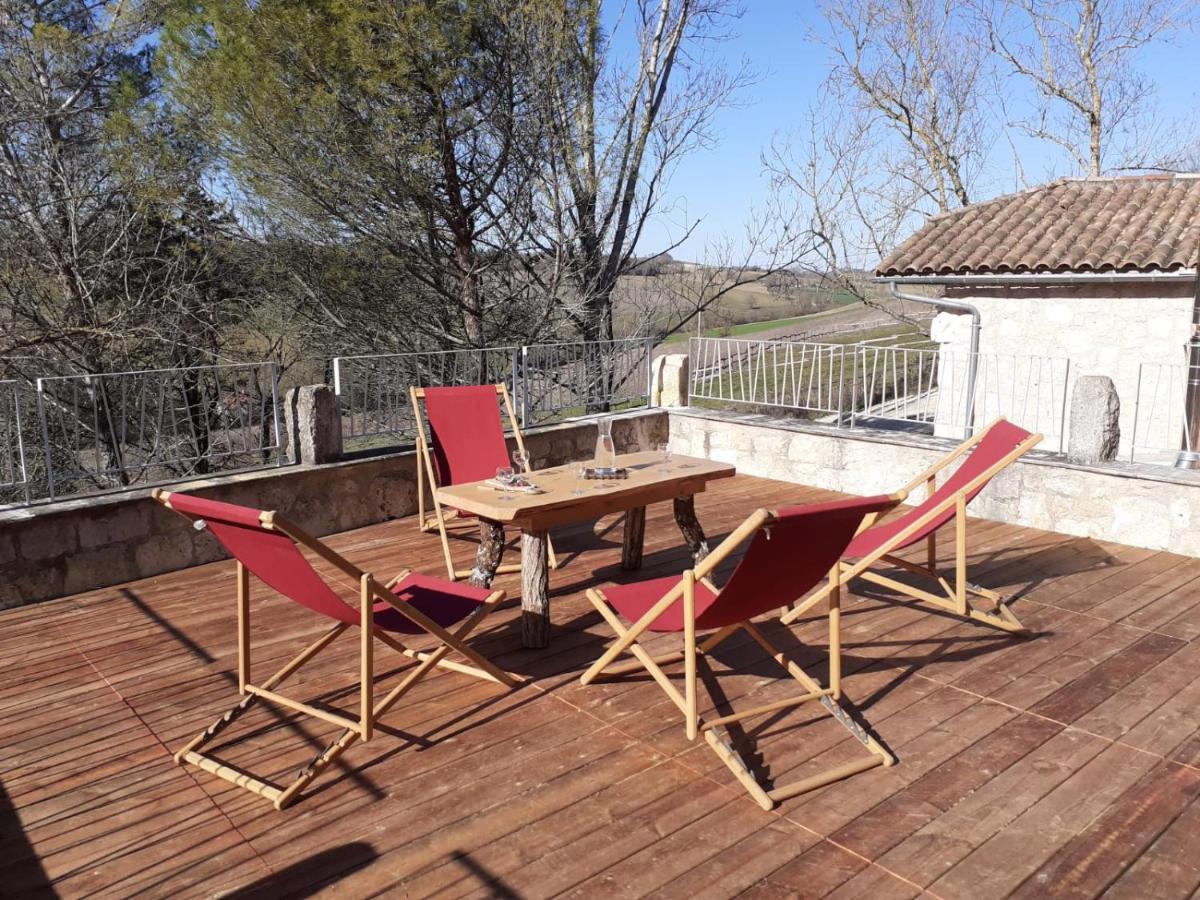 Grand Gite Les Cabanes De Fallot Pour 19 Personnes - Piscine Naturelle L'isle-Bouzon Extérieur photo